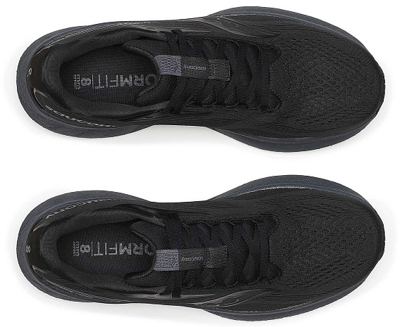 Кроссовки мужские Saucony Ride 18 Black/Shadow - Фото 5 большая