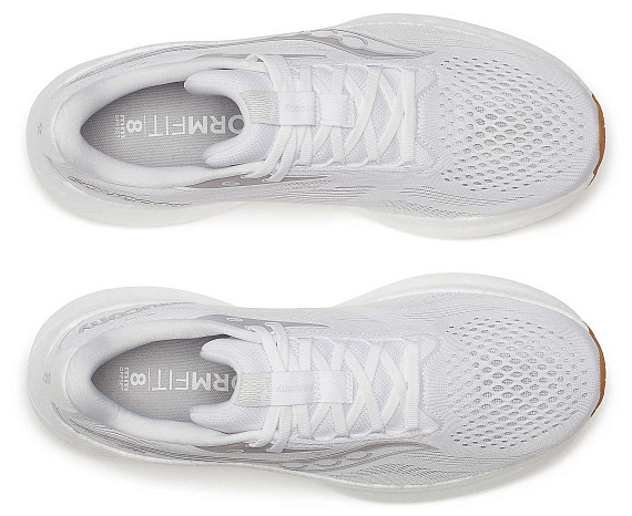 Кроссовки мужские Saucony Ride 18 White/Gum - Фото 5 большая