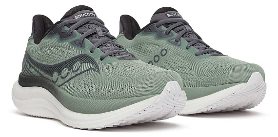 Кроссовки мужские Saucony Triumph 23 Iceberg/Carbon - Фото 2 большая