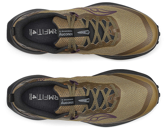 Кроссовки мужские Saucony Peregrine 15 Kodiak/Black - Фото 5 большая