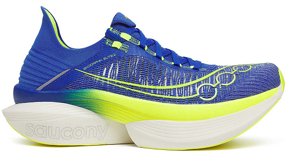 Кроссовки Saucony Endorphin Elite 2 Lapis/Citron - Фото 1 большая