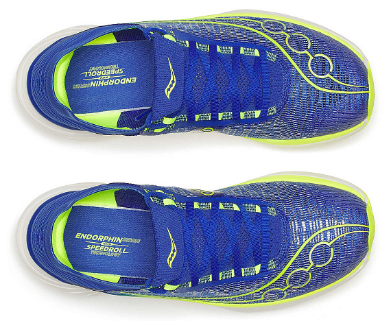 Кроссовки Saucony Endorphin Elite 2 Lapis/Citron - Фото 5 большая