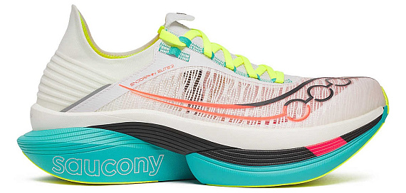 Кроссовки Saucony Endorphin Elite 2 White/Mutant - Фото 1 большая