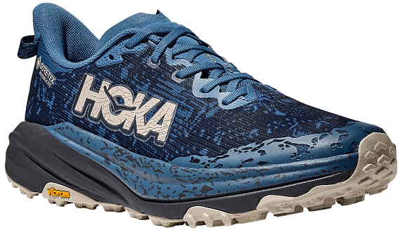 Кроссовки мужские Hoka Speedgoat 6 Gtx Foggy Night/Charcoal Grey - Фото 3 большая
