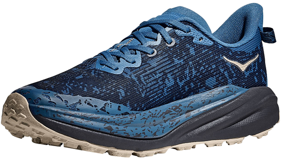 Кроссовки мужские Hoka Speedgoat 6 Gtx Foggy Night/Charcoal Grey - Фото 4 большая