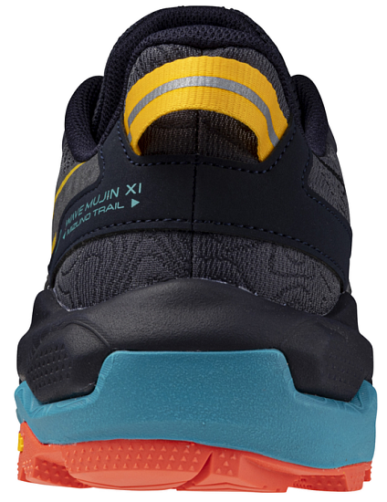 Кроссовки мужские Mizuno Wave Mujin 11 Odyssey Gray/Citrus/Fiery Cora - Фото 2 большая