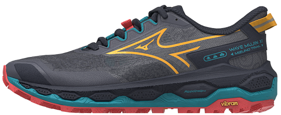 Кроссовки мужские Mizuno Wave Mujin 11 Odyssey Gray/Citrus/Fiery Cora - Фото 6 большая