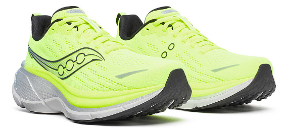 Кроссовки мужские Saucony Hurricane 25 Citron/Black - Фото 2 большая