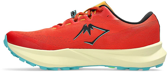 Кроссовки мужские ASICS Fuji Lite 6 Red Clay/Black - Фото 4 большая