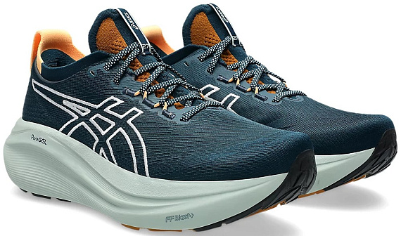 Кроссовки мужские ASICS Gel-Nimbus 27 Tr Nature Bathing/Tranquil Teal - Фото 2 большая