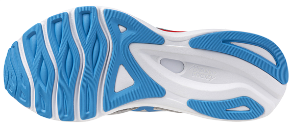 Кроссовки мужские Mizuno Wave Serene NimbusCloud/Blue Pace/MIZIgRed - Фото 3 большая