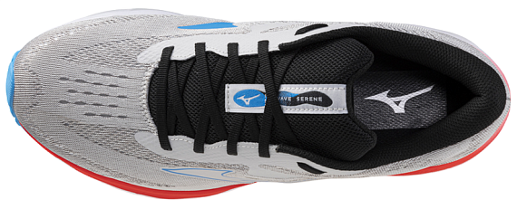 Кроссовки мужские Mizuno Wave Serene NimbusCloud/Blue Pace/MIZIgRed - Фото 5 большая