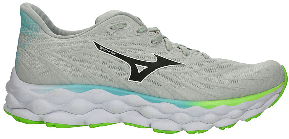 Кроссовки мужские Mizuno Wave Sky 8 Nimbus Cloud/Black/Green Gecko - Фото 1 большая