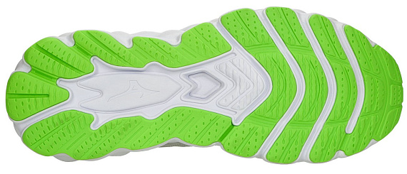 Кроссовки мужские Mizuno Wave Sky 8 Nimbus Cloud/Black/Green Gecko - Фото 2 большая