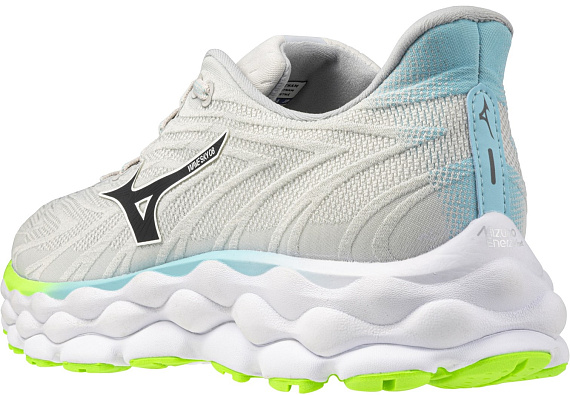 Кроссовки мужские Mizuno Wave Sky 8 Nimbus Cloud/Black/Green Gecko - Фото 7 большая