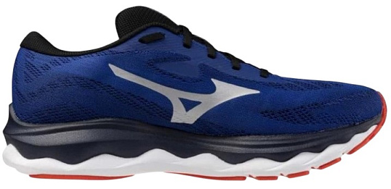 Кроссовки мужские Mizuno Wave Serene ReflexBluC/GreenGecko/MIZIgRed - Фото 4 большая