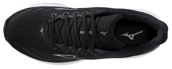 Кроссовки мужские Mizuno Wave Rider 28 Wide Black/Silver/Ebony - Фото 4 большая