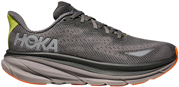Кроссовки мужские Hoka Clifton 9 Gtx Asphalt Grey/Gravel - Фото 1 большая