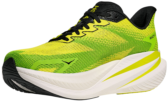 Кроссовки мужские Hoka Mach X 3 Neon Hoka Citrus/Neon Lime - Фото 3 большая