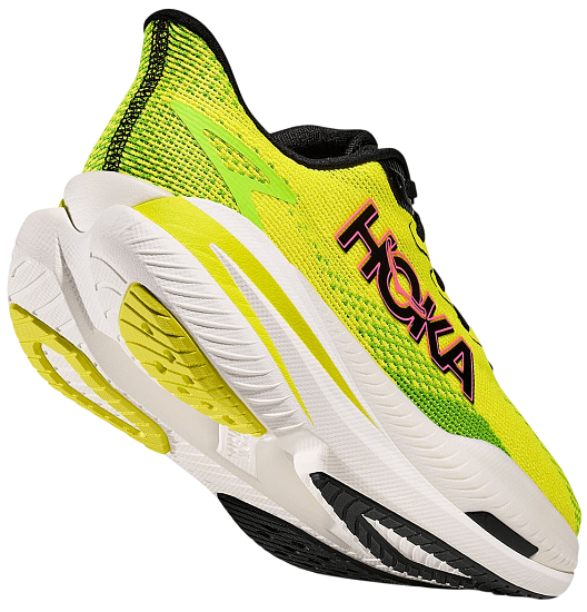 Кроссовки мужские Hoka Mach X 3 Neon Hoka Citrus/Neon Lime - Фото 4 большая