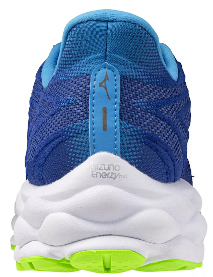 Кроссовки мужские Mizuno Wave Sky 8 Reflex Blue C/White/Green Geck - Фото 6 большая
