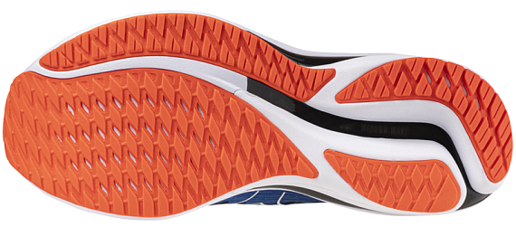 Кроссовки Mizuno Wave Rider 28 MIZIgnitionRed/White/BasebBlue - Фото 4 большая