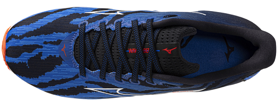 Кроссовки Mizuno Wave Rider 28 MIZIgnitionRed/White/BasebBlue - Фото 6 большая