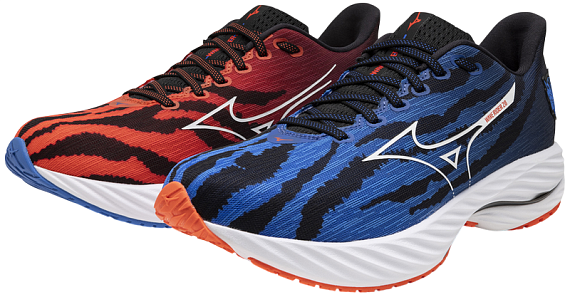 Кроссовки Mizuno Wave Rider 28 MIZIgnitionRed/White/BasebBlue - Фото 8 большая