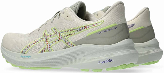 Кроссовки мужские ASICS Gt-1000 13 Tr Nature Bathing/Lime Green - Фото 4 большая