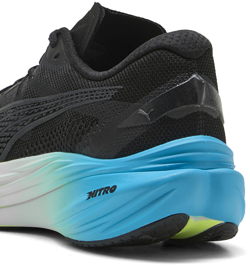 Кроссовки мужские Puma Deviate Nitro 3 Puma Black/Speed Blue - Фото 3 большая