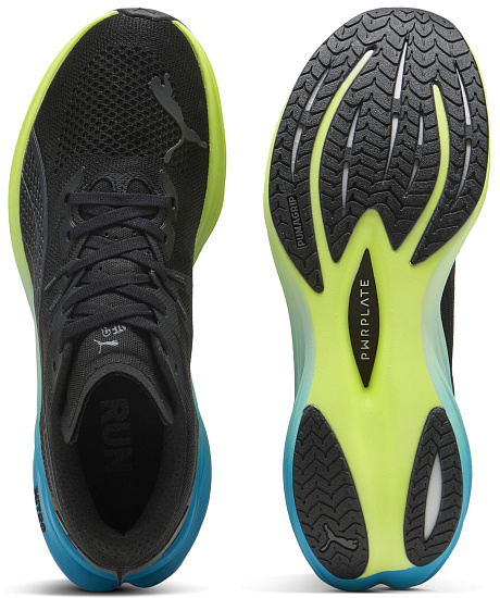 Кроссовки мужские Puma Deviate Nitro 3 Puma Black/Speed Blue - Фото 5 большая