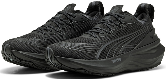 Кроссовки мужские Puma ForeverRun Nitro 2 Black/Galactic Gray - Фото 2 большая