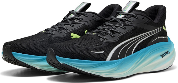 Кроссовки мужские Puma Magnify Nitro 3 Puma Black/Speed Blue - Фото 2 большая