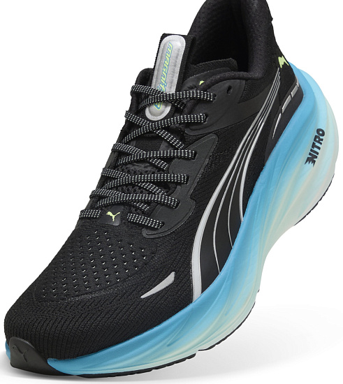 Кроссовки мужские Puma Magnify Nitro 3 Puma Black/Speed Blue - Фото 3 большая