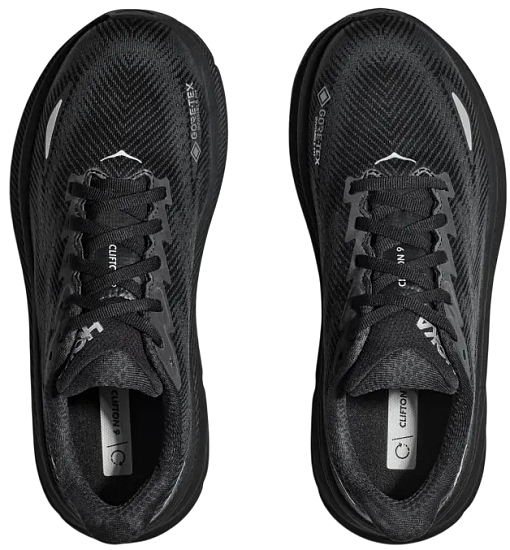 Кроссовки мужские Hoka Clifton 9 Gtx Black/Black - Фото 6 большая