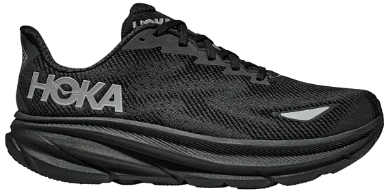 Кроссовки мужские Hoka Clifton 9 Gtx Black/Black - Фото 1 большая