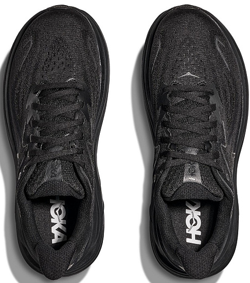 Кроссовки мужские Hoka Clifton 10 Black/Black - Фото 2 большая