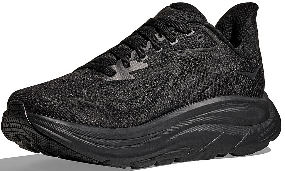 Кроссовки мужские Hoka Clifton 10 Black/Black - Фото 4 большая