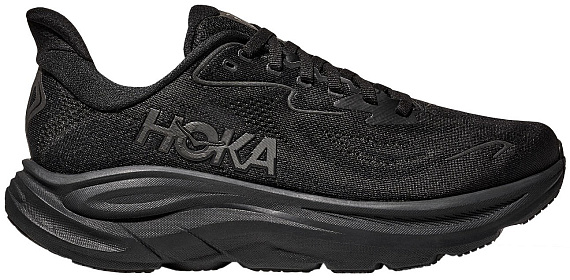 Кроссовки мужские Hoka Clifton 10 Black/Black - Фото 1 большая