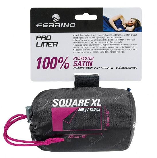 Вкладыш в спальник Ferrino Sheet-Sleepingbag Pro Liner SQ XL Blue - Фото 2 большая