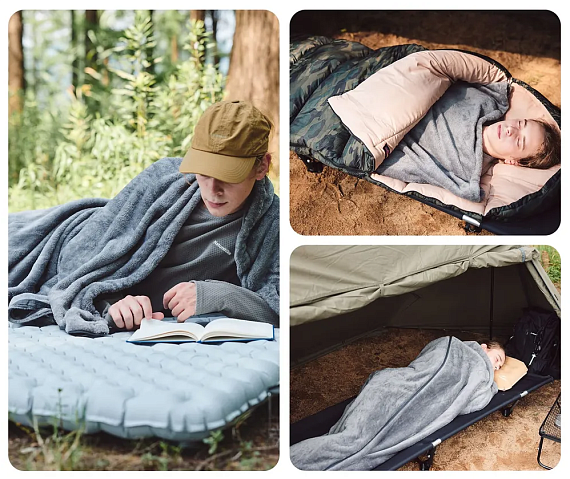 Вкладыш в спальник Naturehike Polar Fleece Deep Space Gray - Фото 2 большая