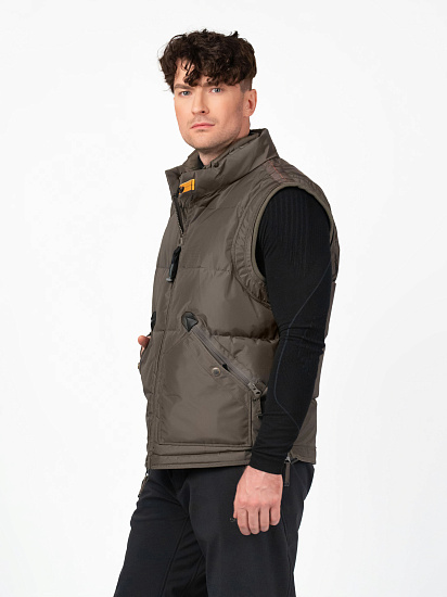 Жилет мужской Parajumpers Kobuk Olive Grey - Фото 7 большая