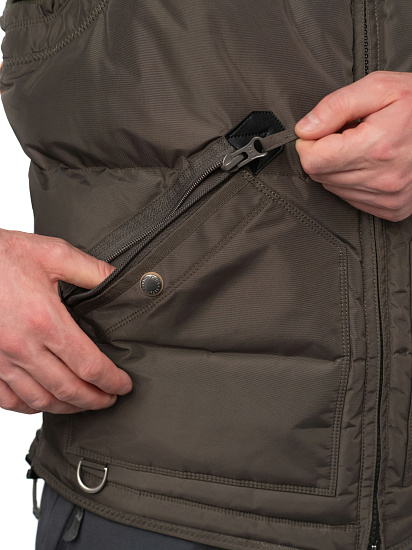 Жилет мужской Parajumpers Kobuk Olive Grey - Фото 10 большая