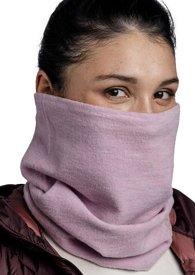 Шарф Buff Merino Fleece Lilac Sand - Фото 3 большая