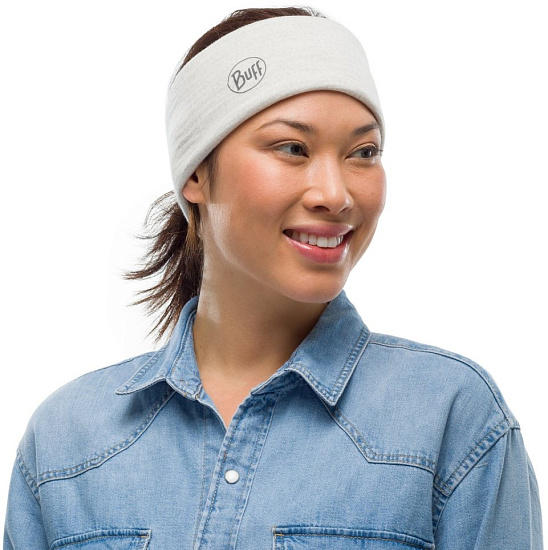 Бандана Buff Lightweight Merino Wool Solid Cloud - Фото 2 большая
