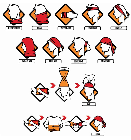 Бандана Buff Lightweight Merino Wool Solid Cloud - Фото 5 большая