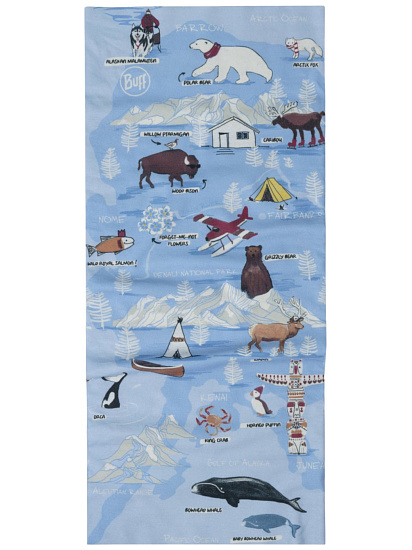 Бандана Buff Original Imus Washed Blue - Фото 2 большая