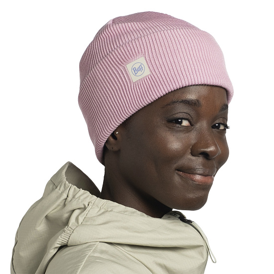 Шапка Buff Crossknit Solid Camelia - Фото 3 большая