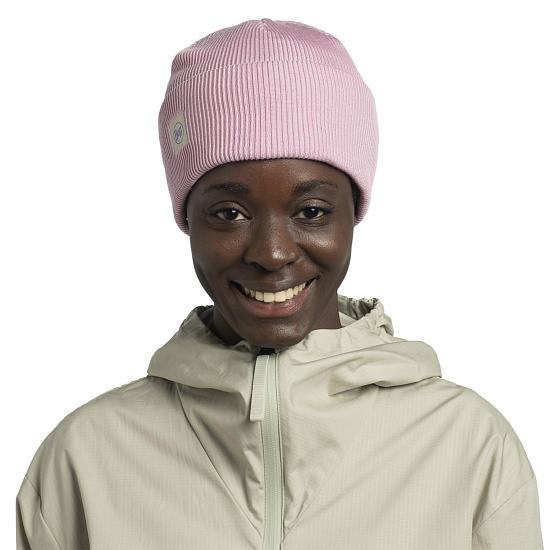 Шапка Buff Crossknit Solid Camelia - Фото 4 большая