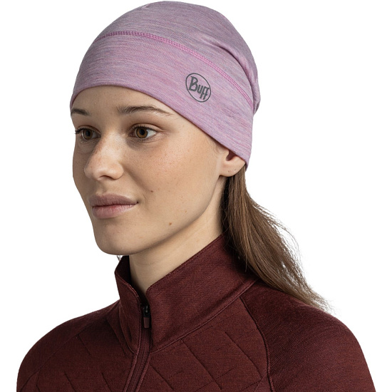 Шапка Buff Merino Lightweight Solid Pansy - Фото 4 большая